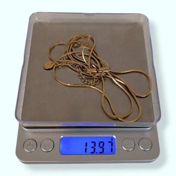 (2/$20) Claire's 3-Strand Snake Chain Choker Necklace - Picture 5 of 5